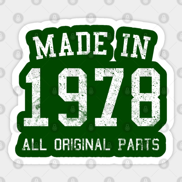 1978 Birthday Sticker by SpottydoggCreatives